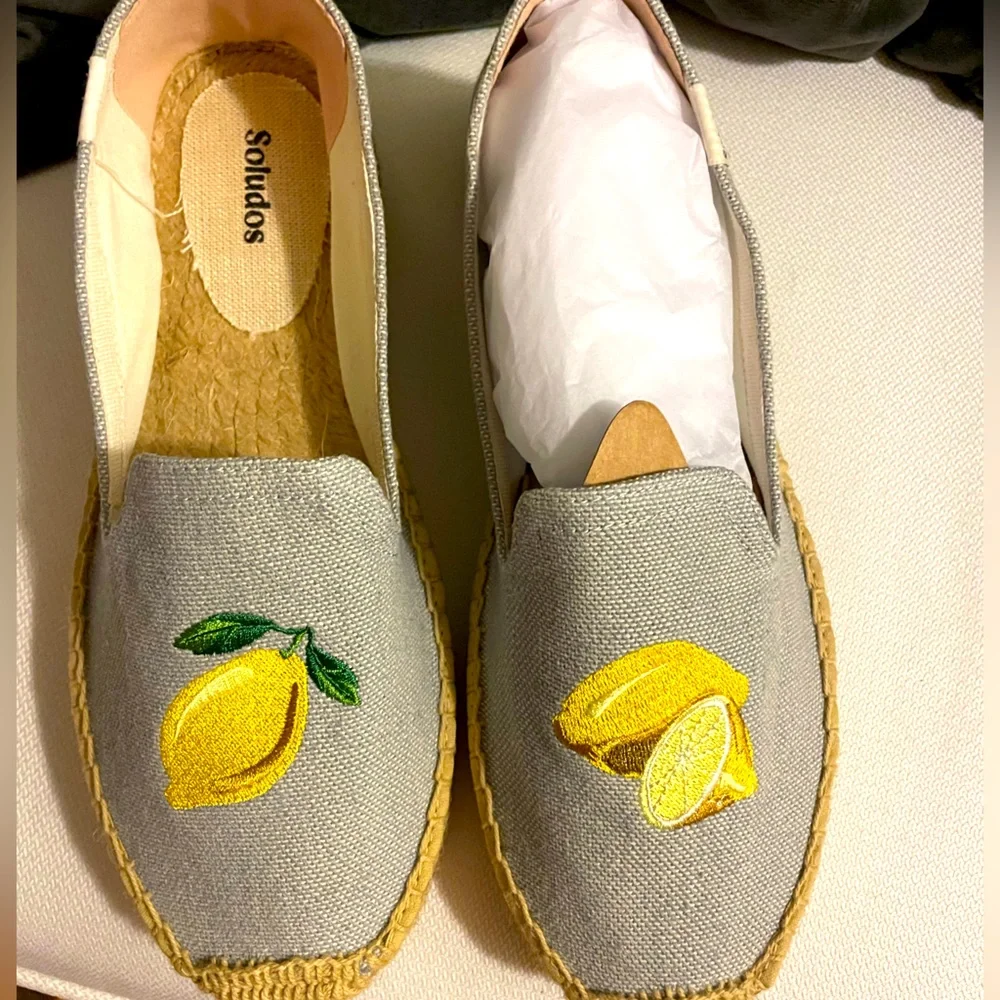 Soludos Lemon Platform Espadrilles